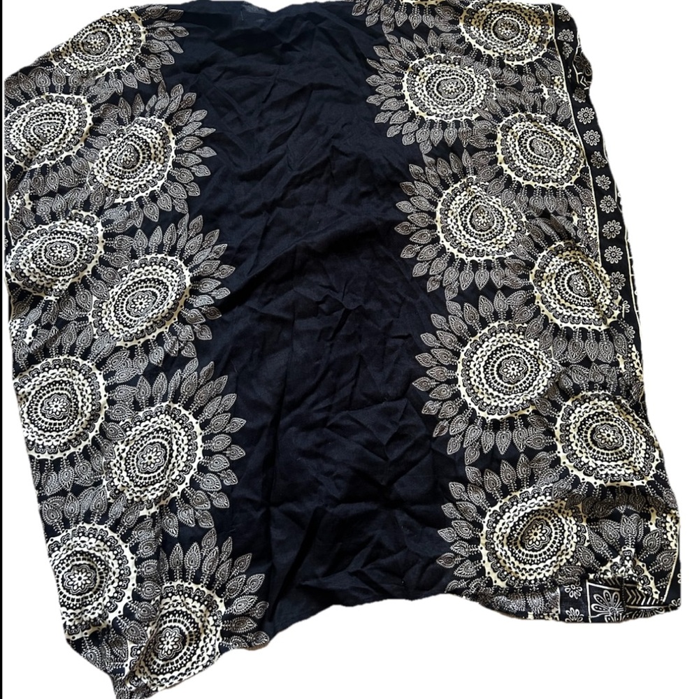 Lotus & Luna beach Kimono with Cream Mandala Design